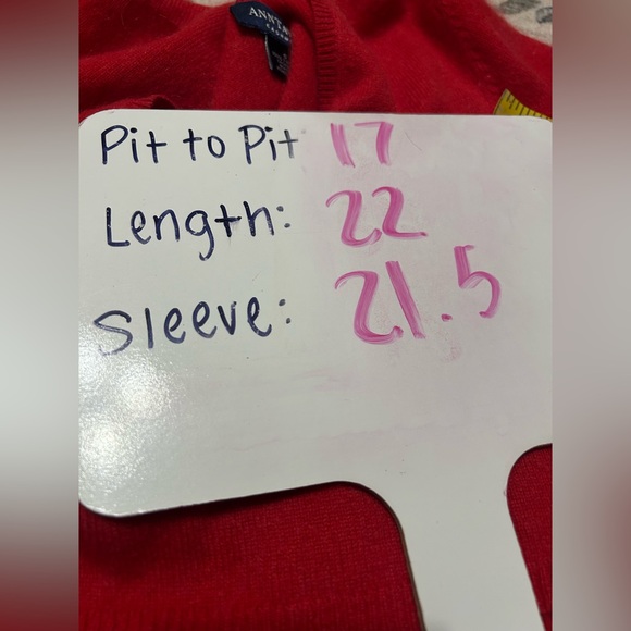 Ann Taylor 100% Cashmere Sweater Size S Red V Neck Quiet Luxury Classic Fall Top - Picture 4 of 4